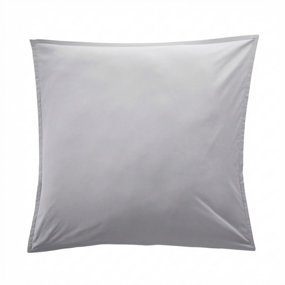 Taie d'oreiller percale de coton uni 65x65 cm