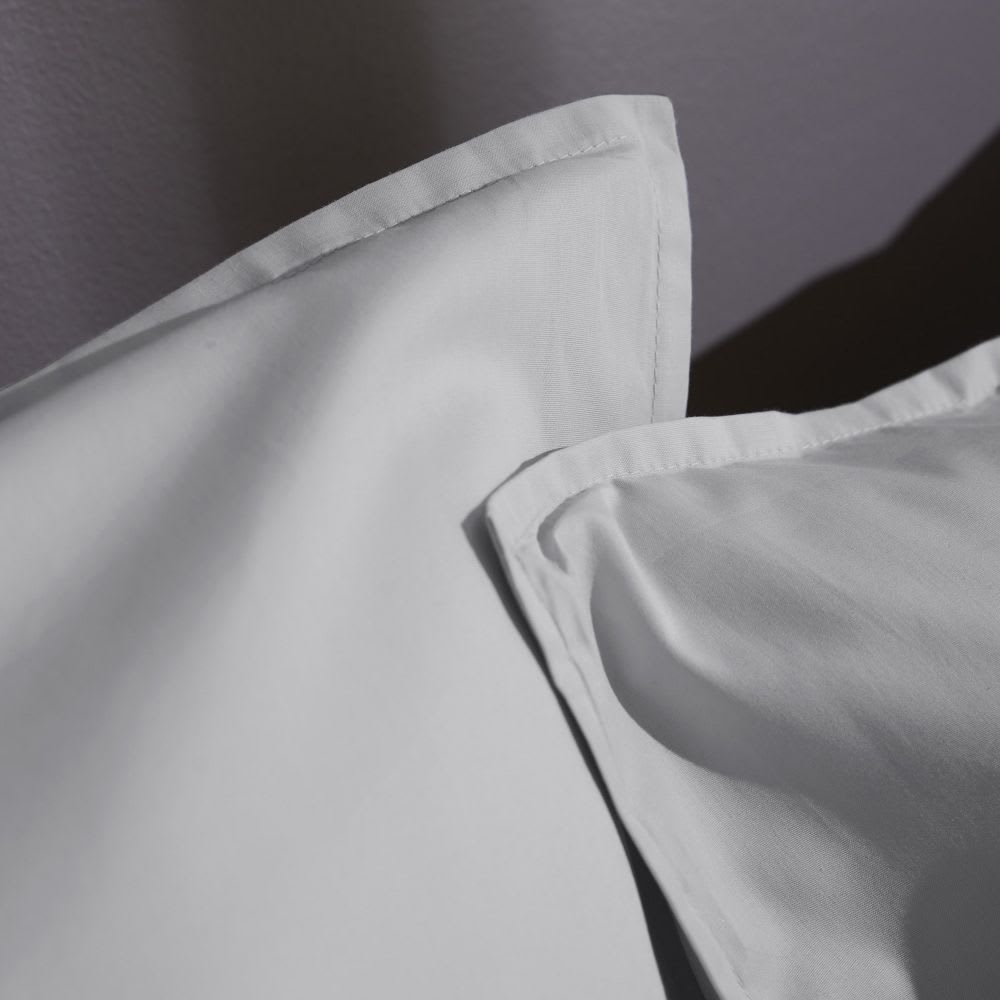 Taie d'oreiller percale de coton uni 65x65 cm — vue 3