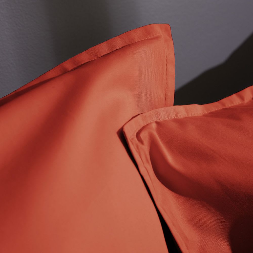 Taie d'oreiller percale de coton uni 50x70 cm — vue 3