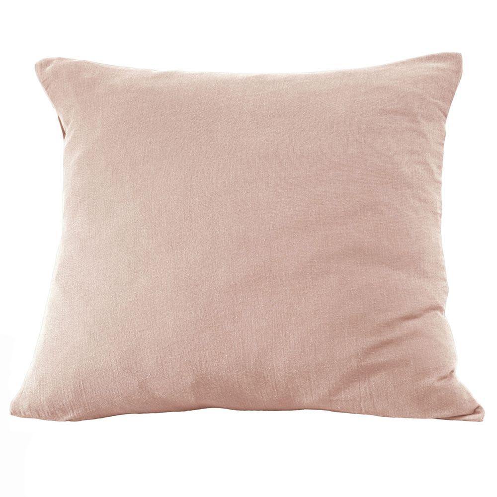 Taie d'oreiller gaze de coton uni 80x80 cm