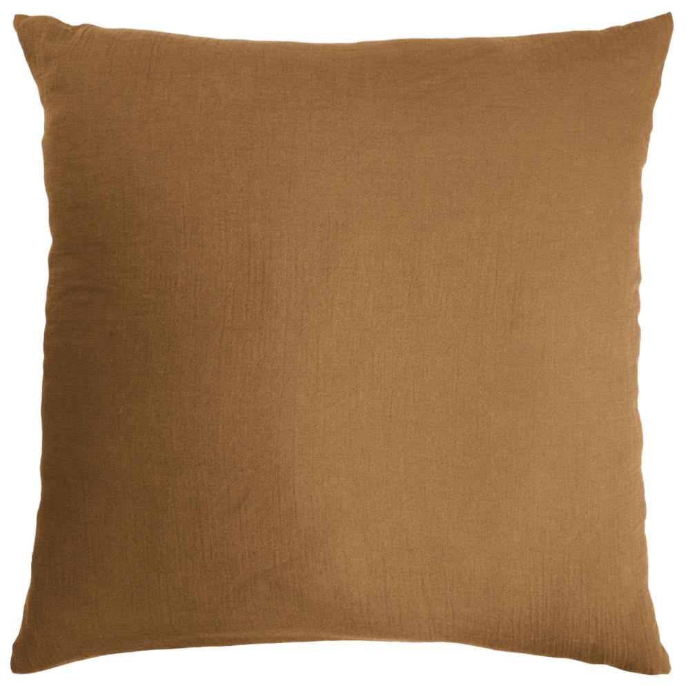 Taie d'oreiller gaze de coton uni 80x80 cm — vue 3