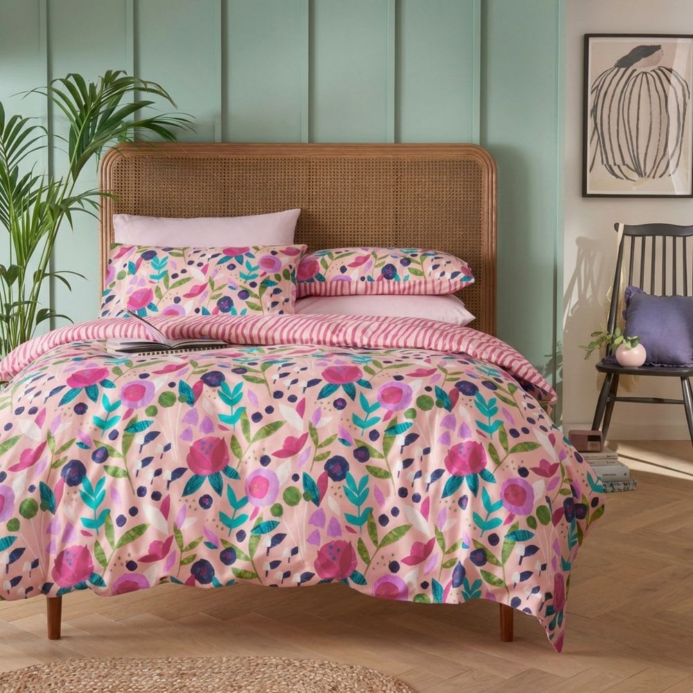 Parure de lit percale de coton à motifs 240x260 cm — vue 4