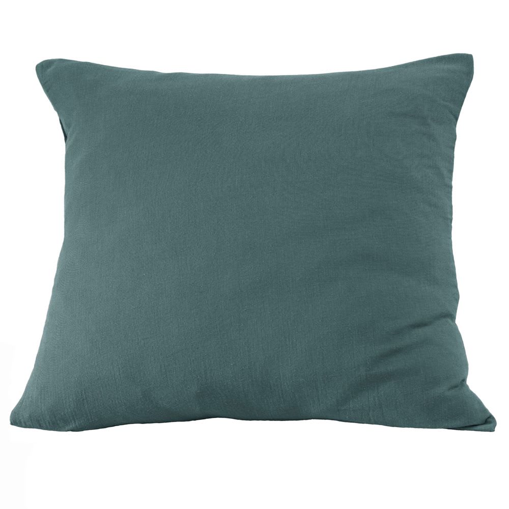 Taie d'oreiller gaze de coton uni 80x80 cm