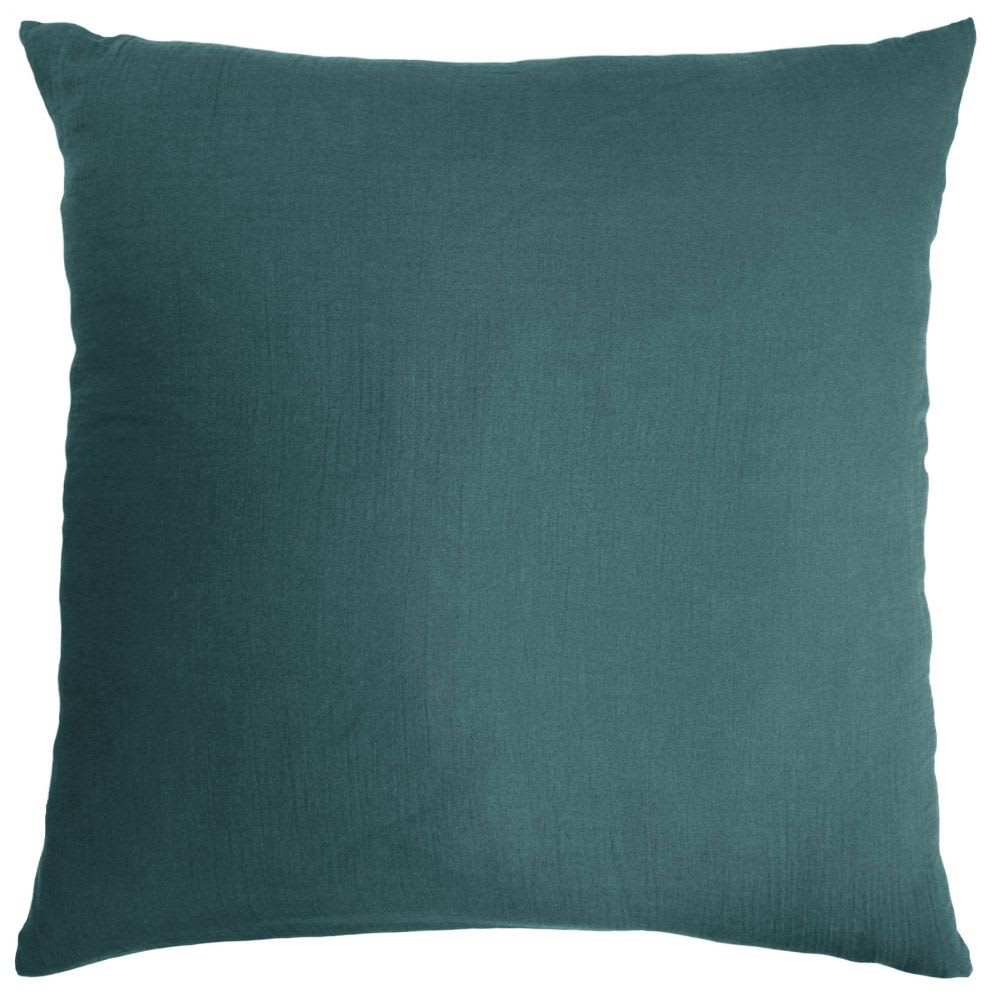 Taie d'oreiller gaze de coton uni 80x80 cm - Maisons du Monde