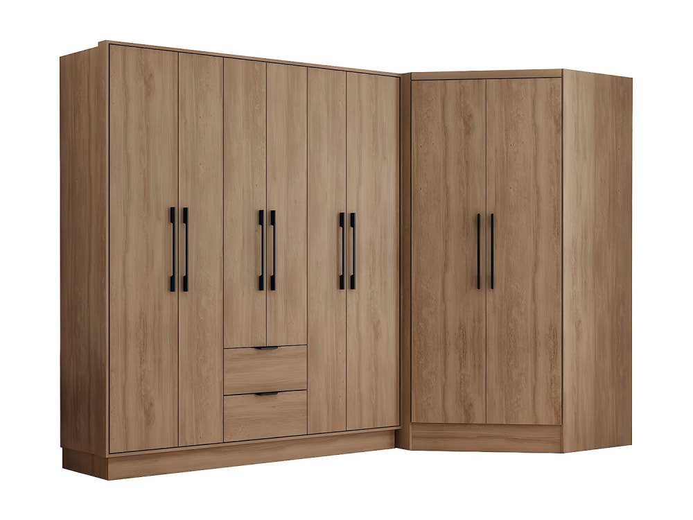 Armoire mdf naturel clair