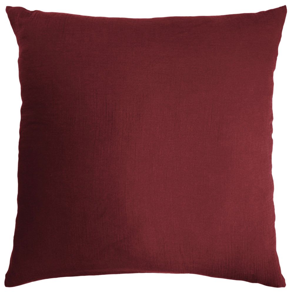 Taie d'oreiller gaze de coton uni 80x80 cm — vue 3