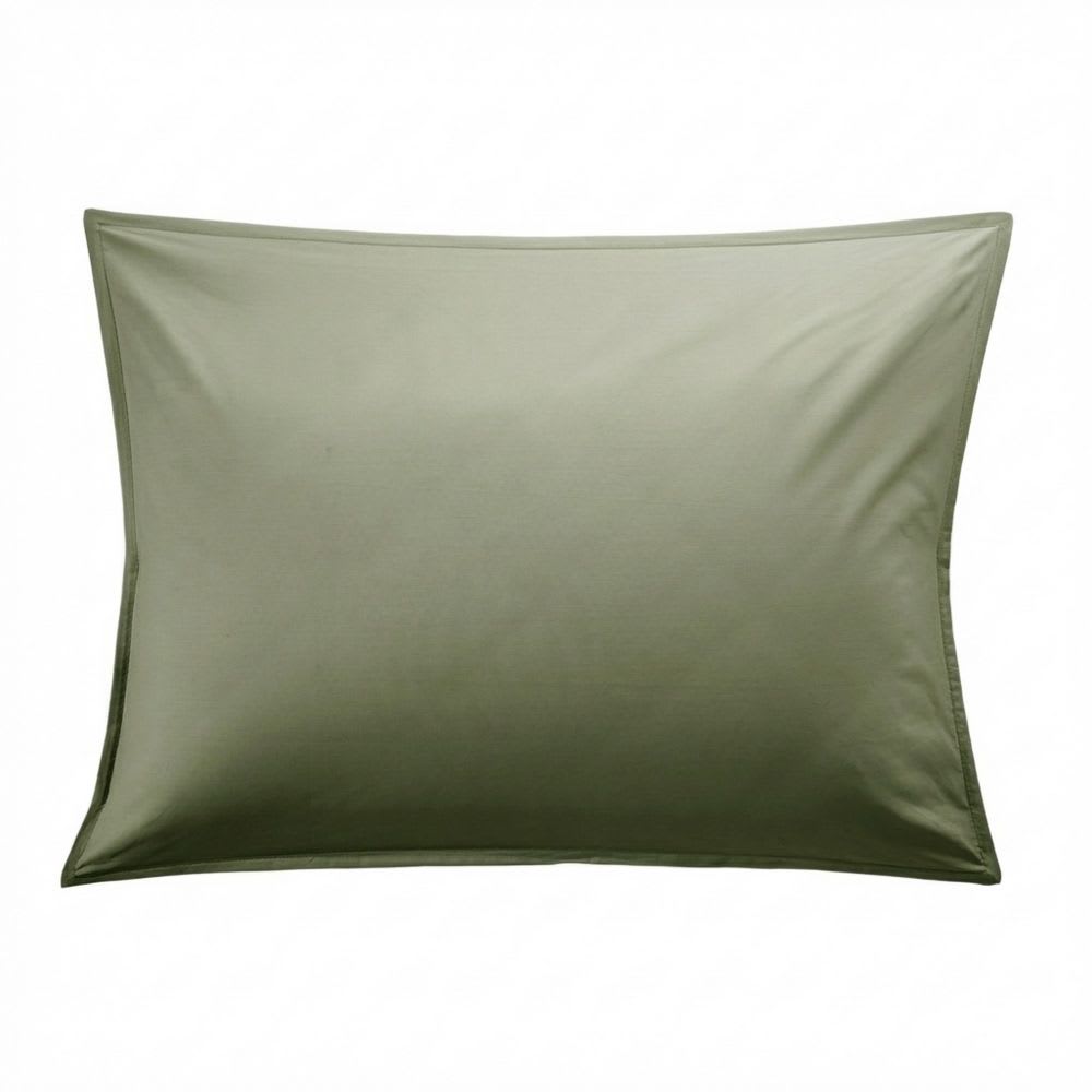 Taie d'oreiller percale de coton uni 50x70 cm