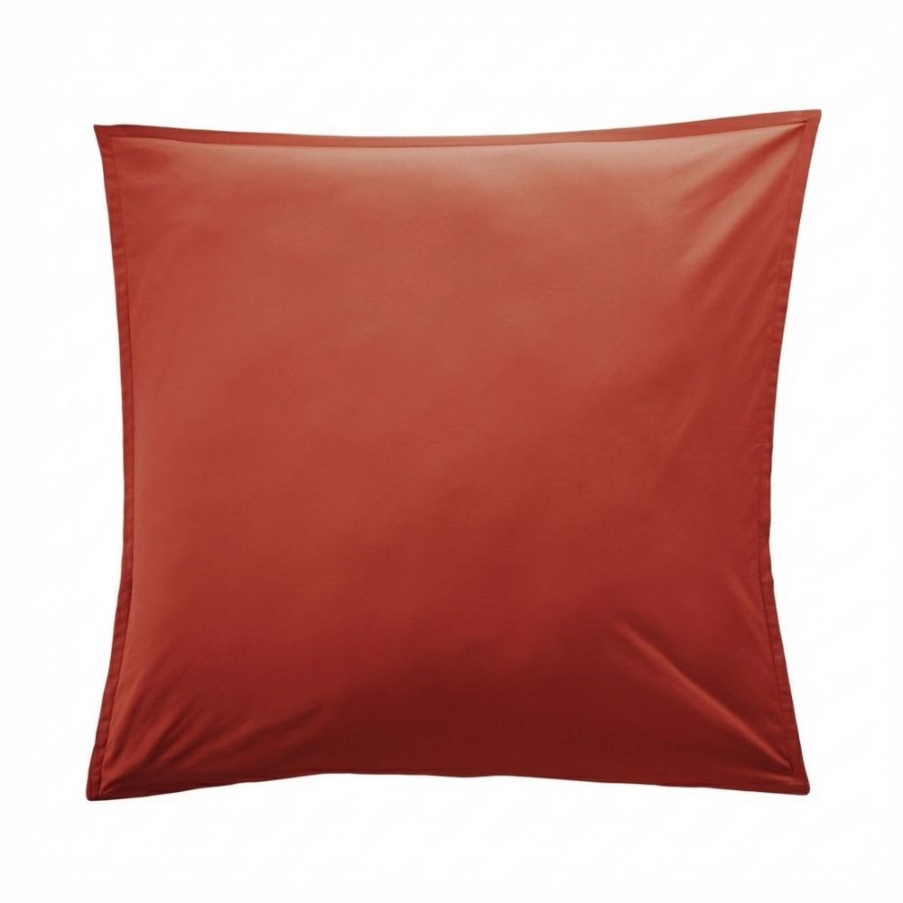 Taie d'oreiller percale de coton uni 65x65 cm