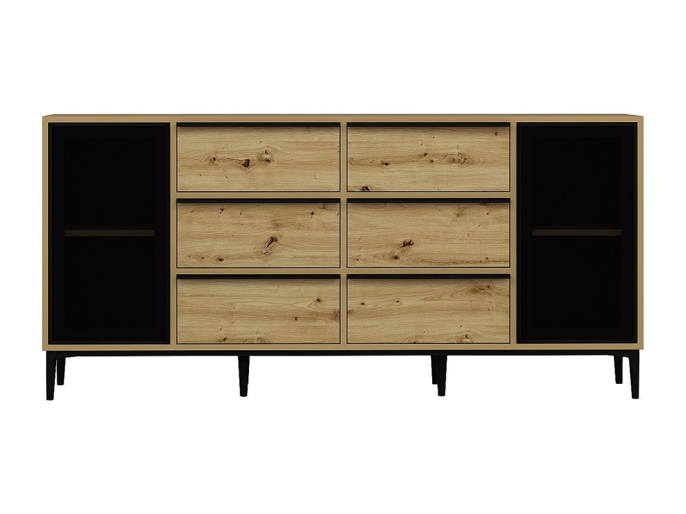 Buffet panneau de particule noir Buffet panneau de particule noir