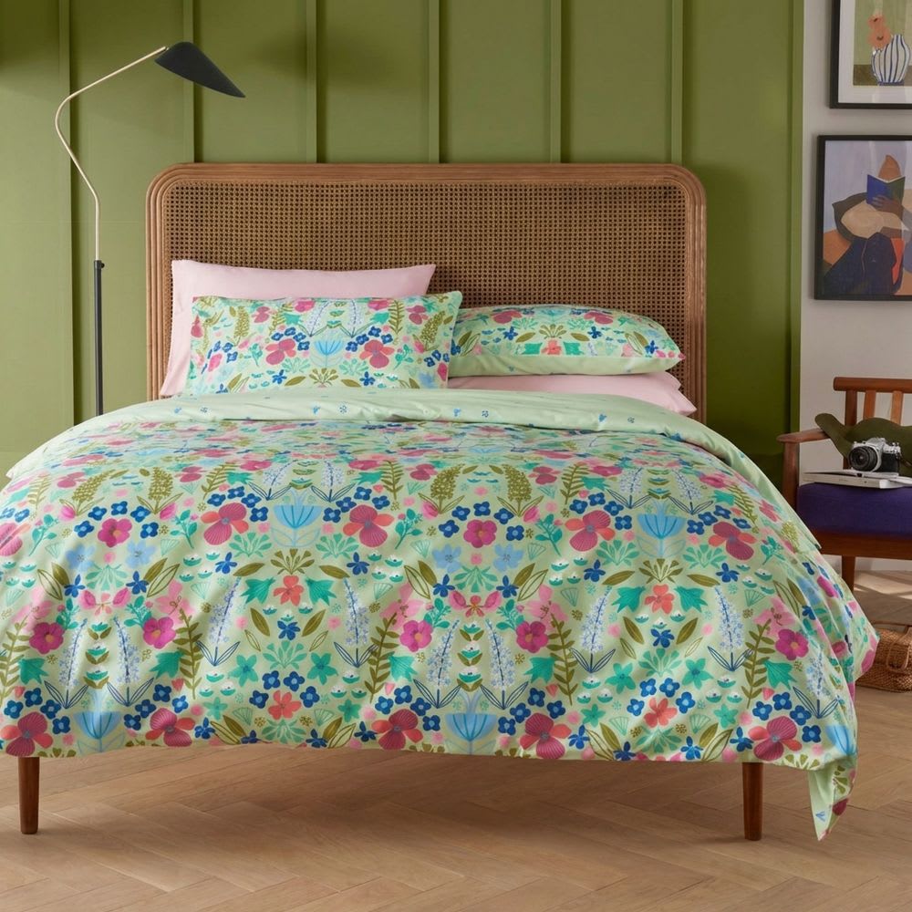 Parure de lit percale de coton à motifs 240x260 cm — vue 4