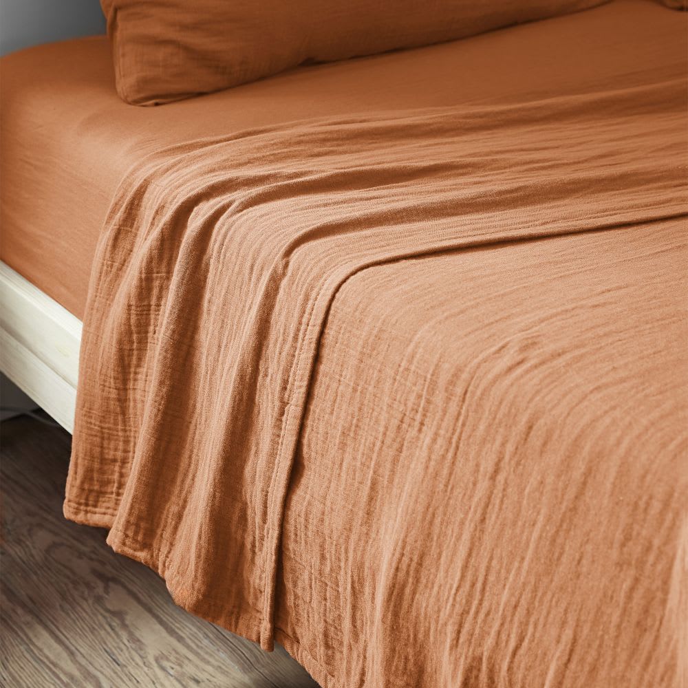 drap plat gaze de coton