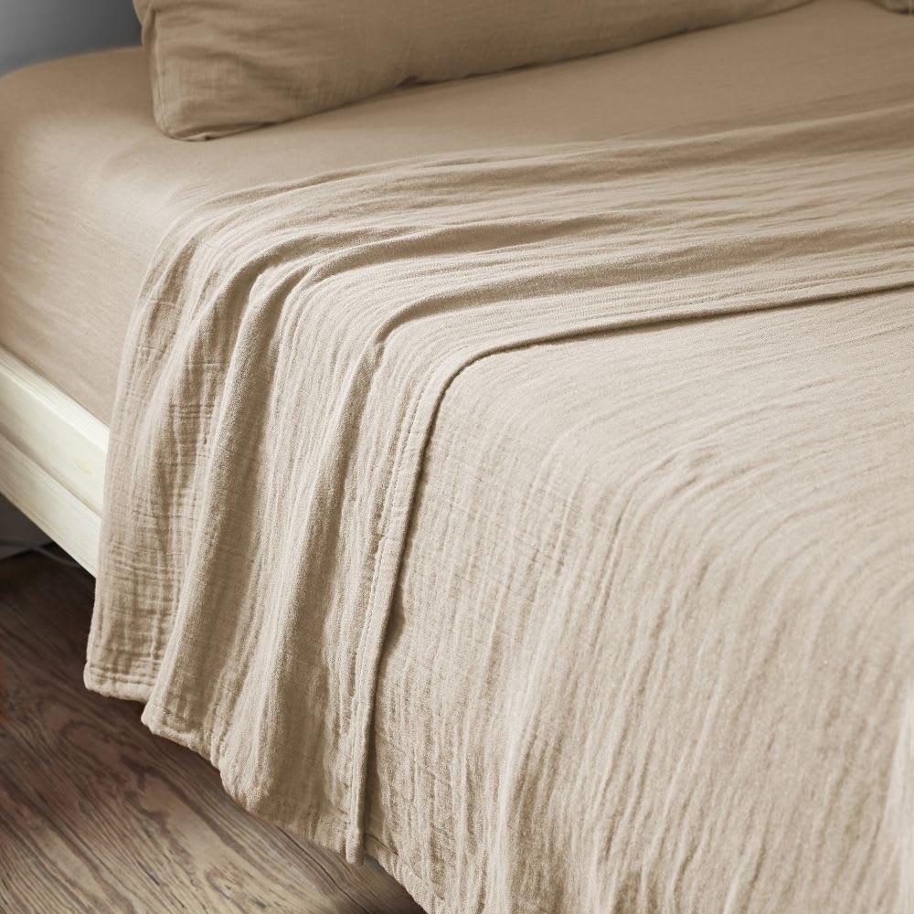 drap plat gaze de coton