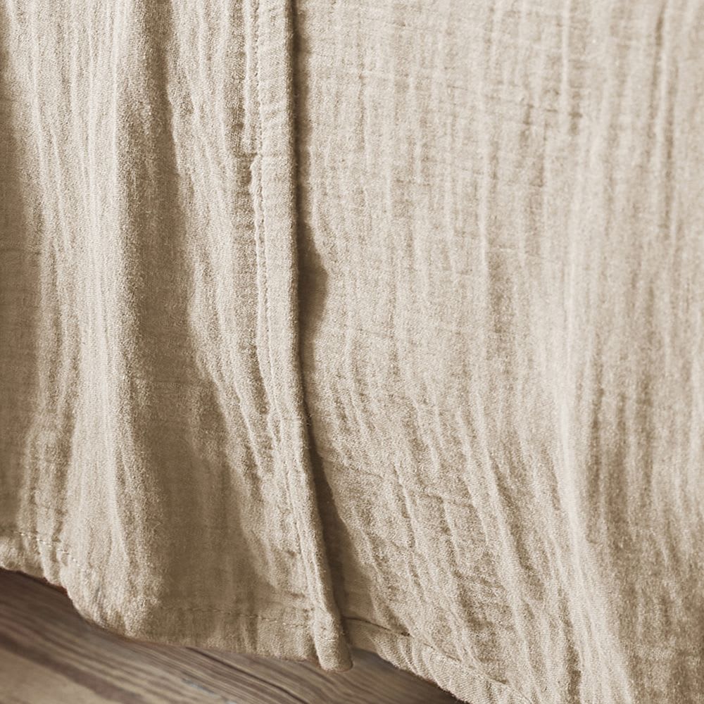 Drap plat gaze de coton uni 240x300 cm - Maisons du Monde