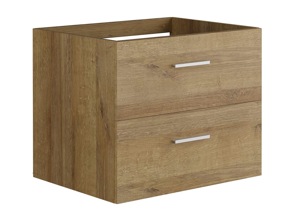 Meuble sous vasque effet bois
