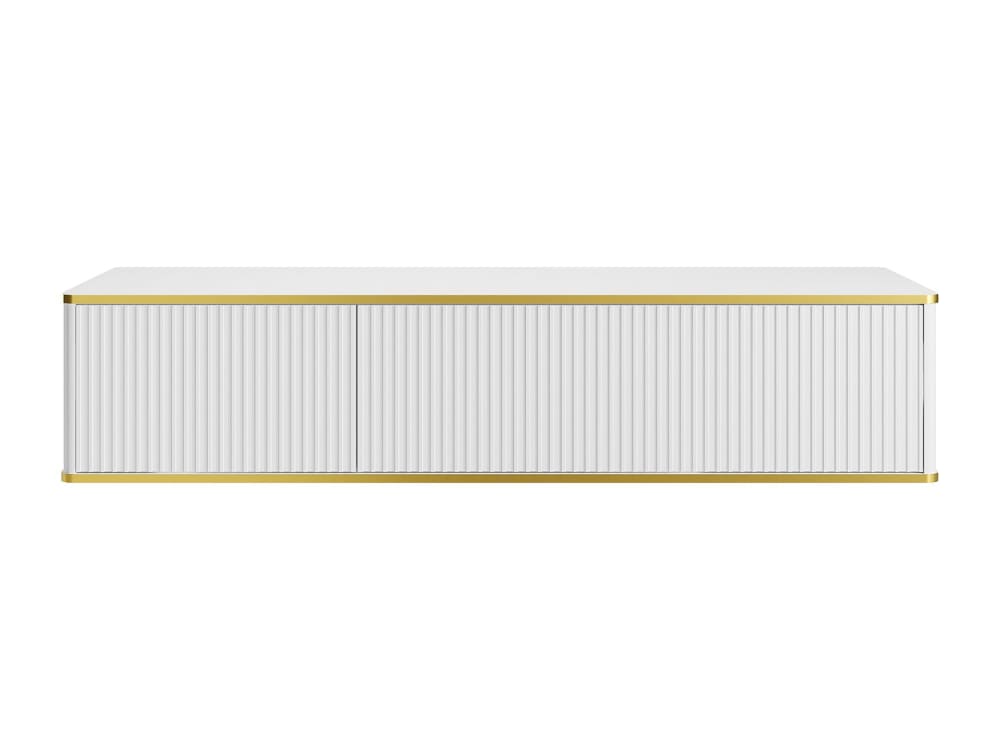 Meuble sous vasque effet bois blanc