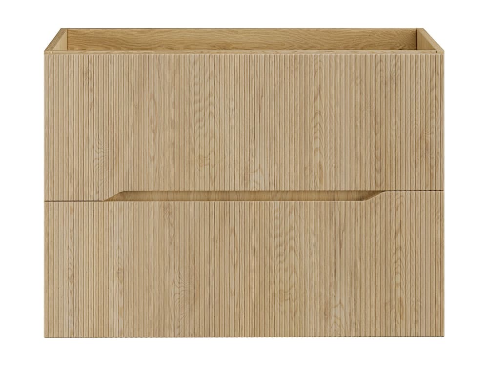 Meuble sous vasque effet bois