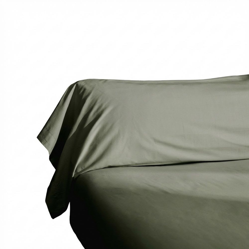 Taie de traversin percale de coton uni 43x185 cm