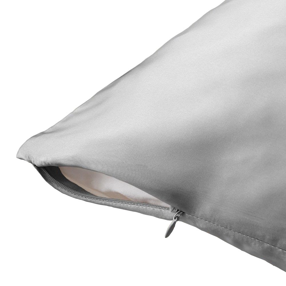 Taie d'oreiller soie uni 80x80 cm