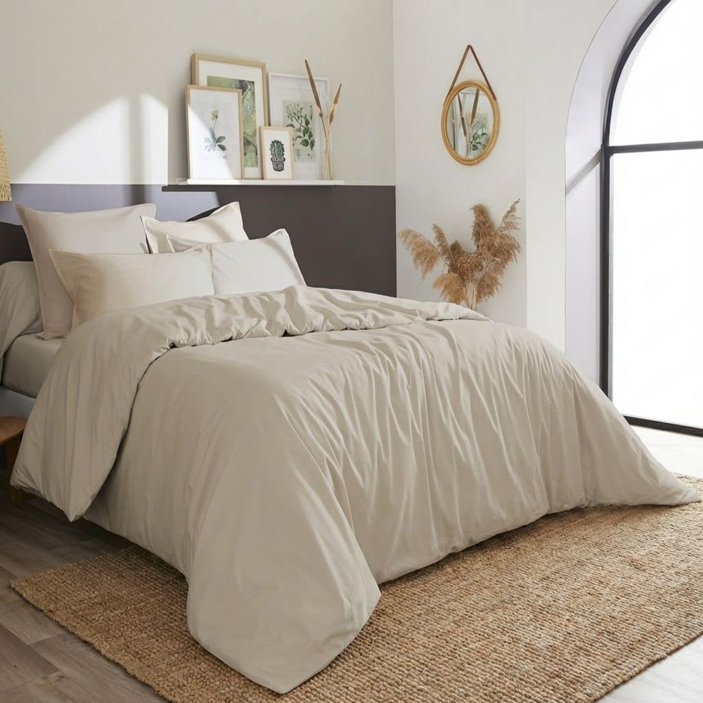 Housse de couette percale - uni