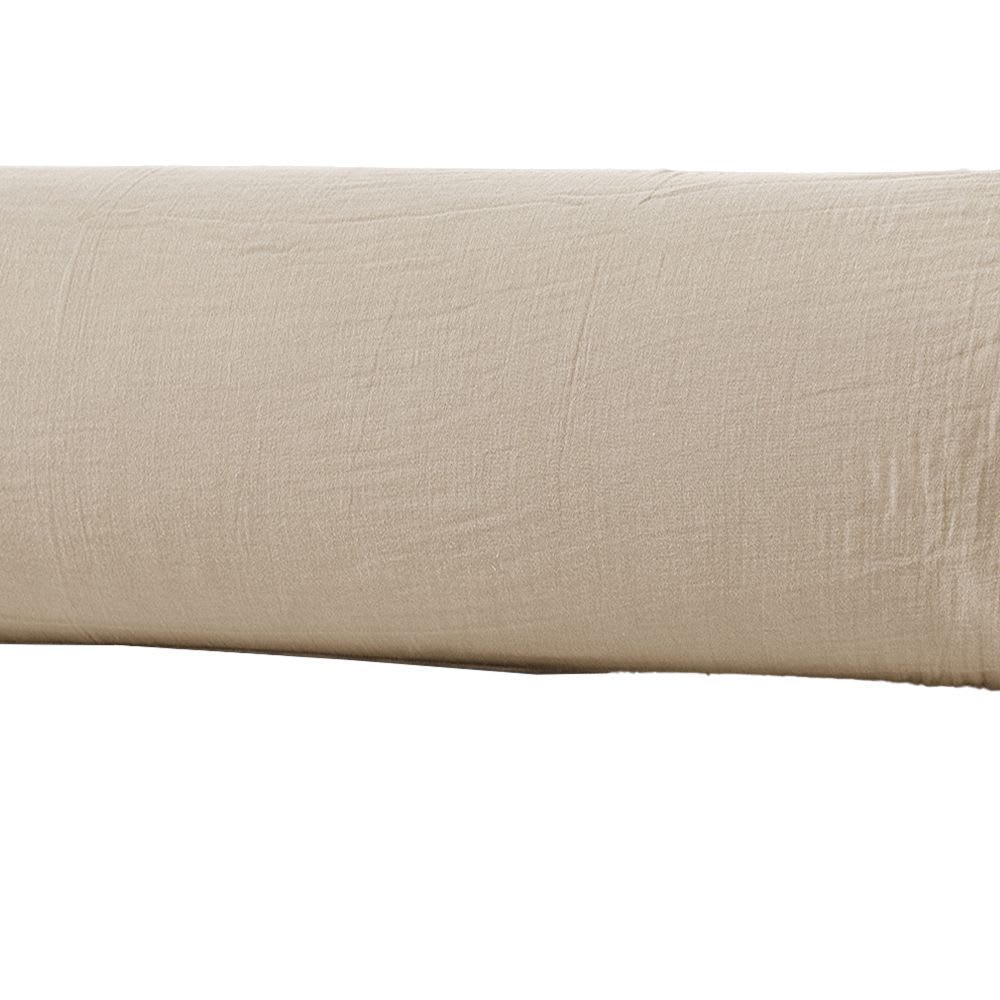 Taie de traversin gaze de coton uni 43x185 cm — vue 3