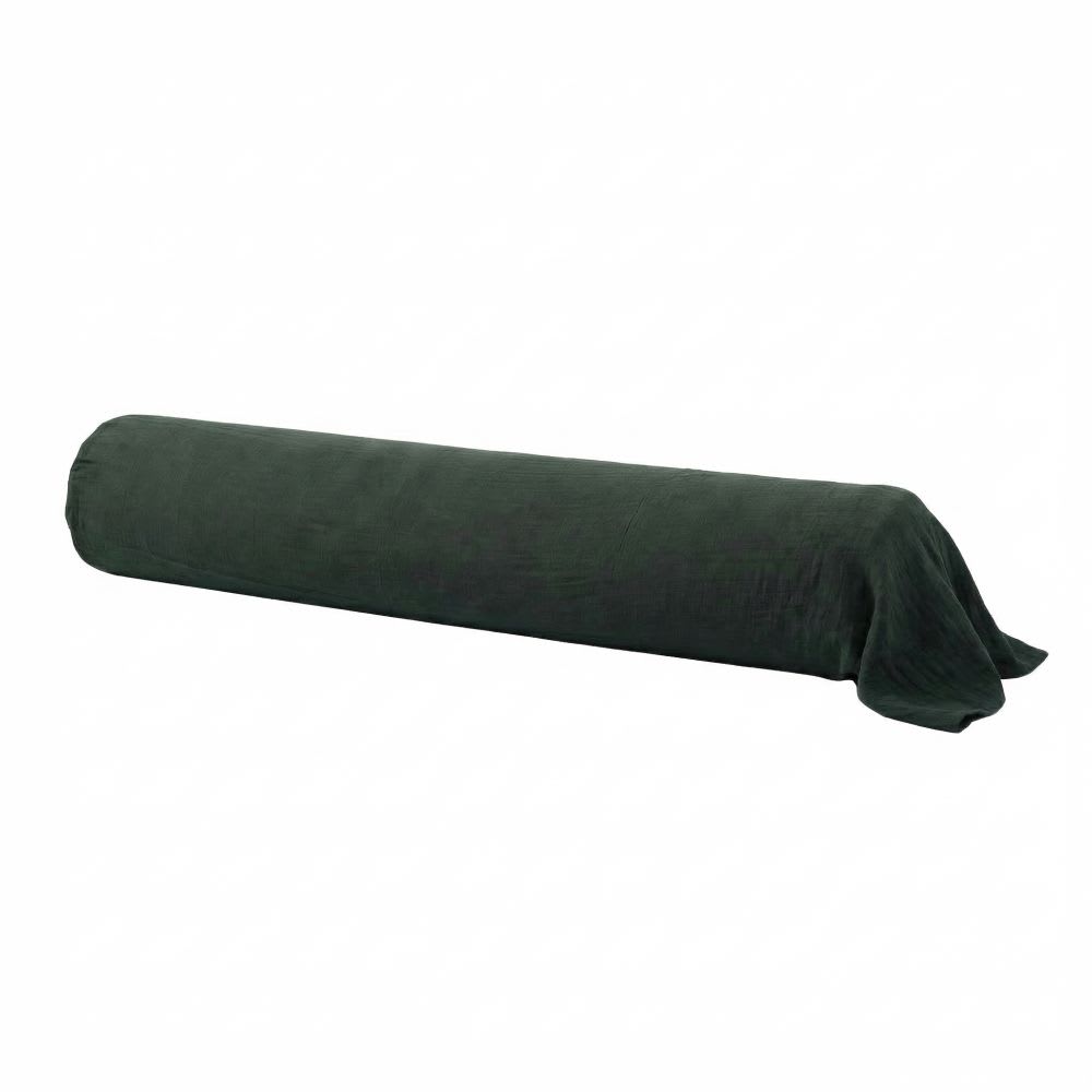 Taie de traversin gaze de coton uni 43x185 cm