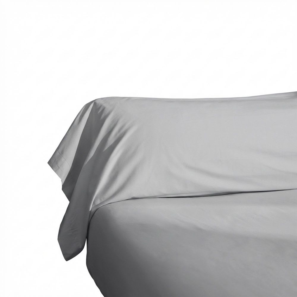 Taie de traversin percale de coton uni 43x185 cm
