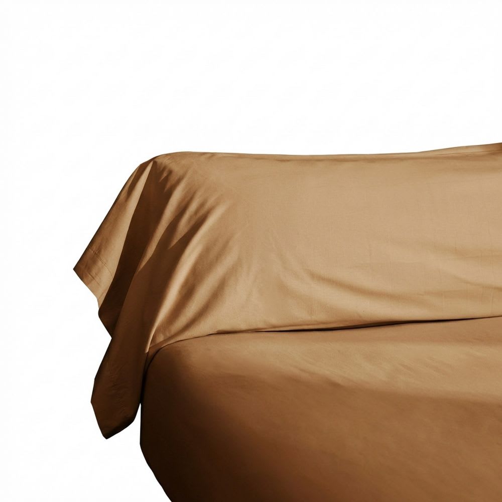 Taie de traversin percale de coton uni 43x185 cm