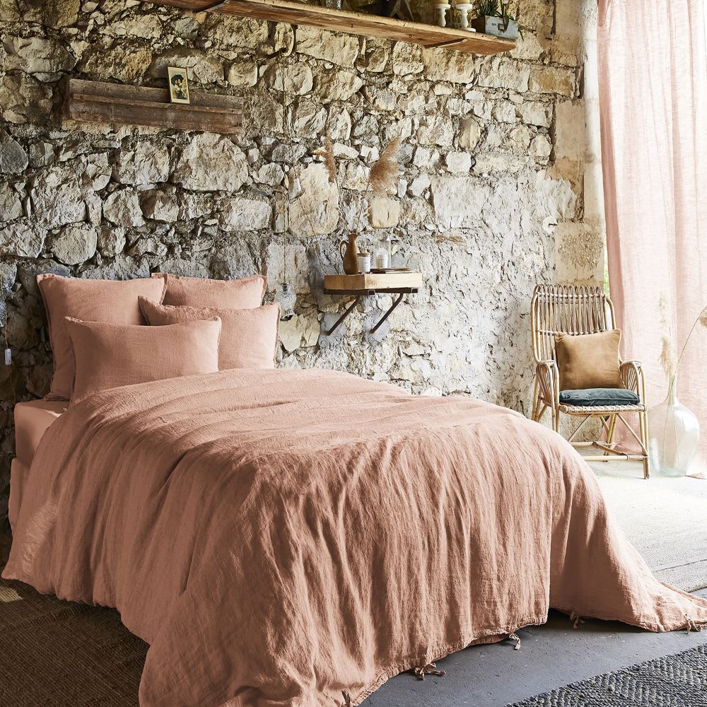 Taie d'oreiller lin uni 60x60 cm - Maisons du Monde