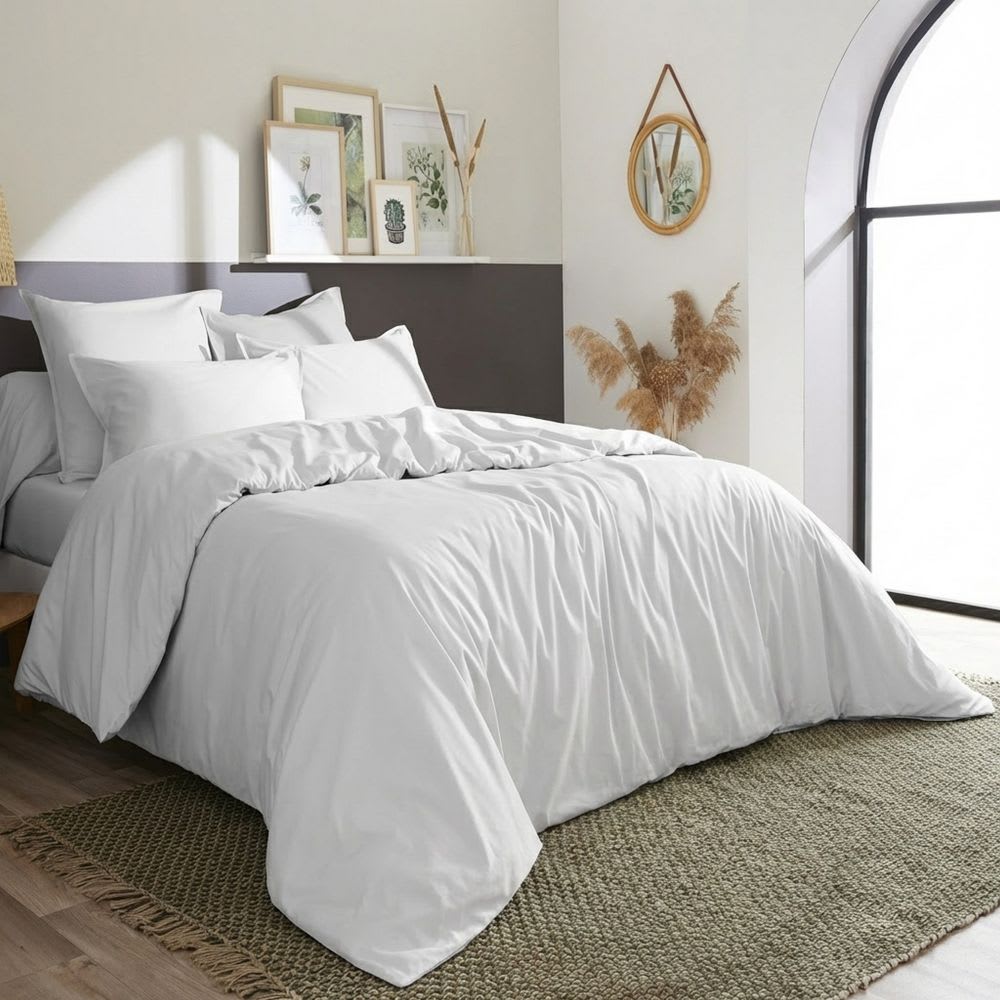 Housse de couette percale - uni