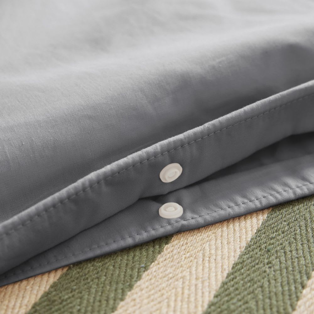 Housse de couette percale de coton uni 200x200 cm — vue 4
