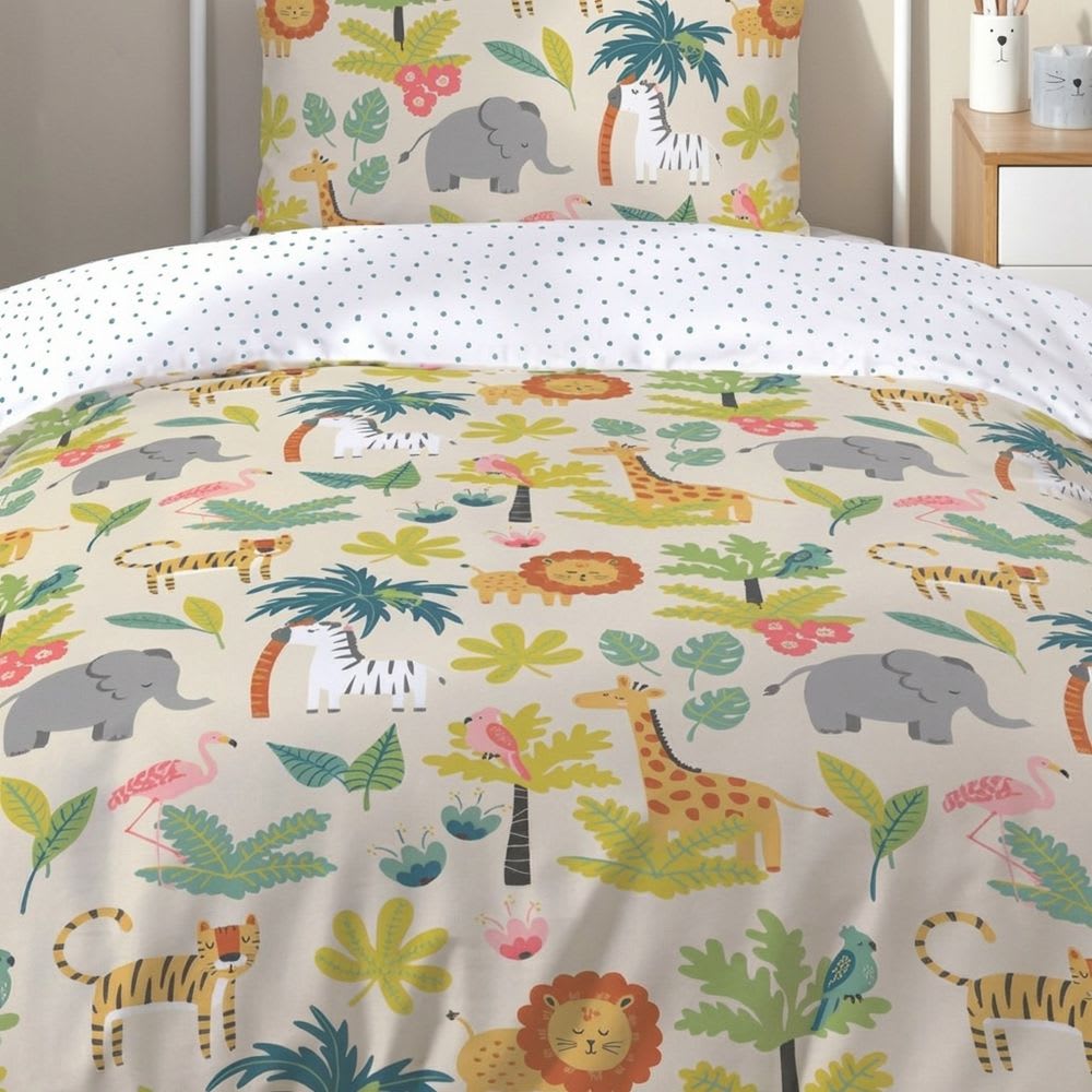 Parure de lit enfant coton à motifs 140x200 cm - Maisons du Monde