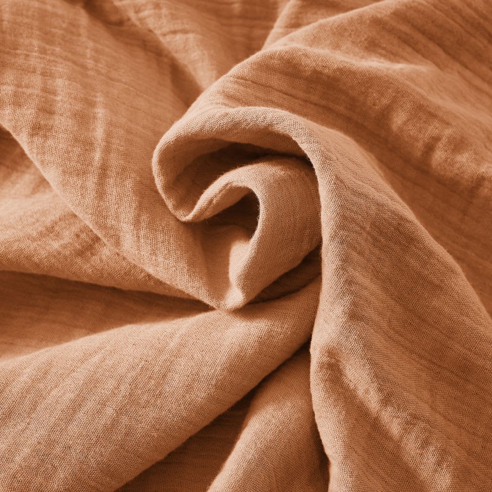 Housse de couette gaze de coton unie 220x240 cm — vue 4