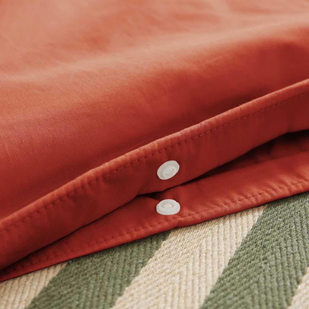 Housse de couette percale de coton uni 240x260 cm — vue 4