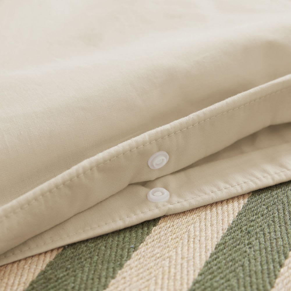 Housse de couette percale de coton uni 240x260 cm — vue 4