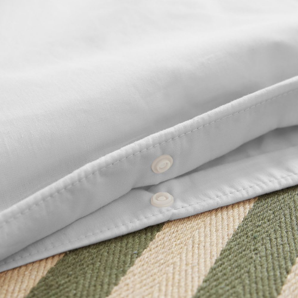 Housse de couette percale de coton uni 220x240 cm — vue 4