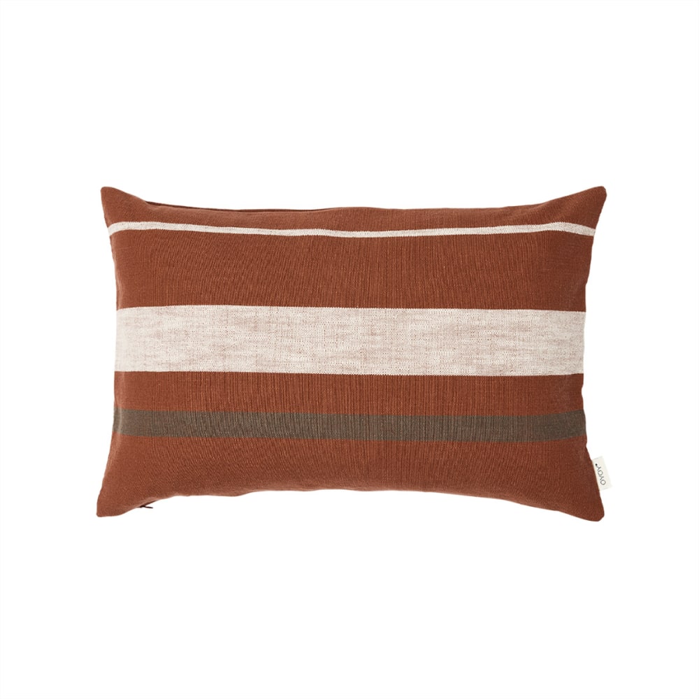 Housse de coussin marron en coton H0.5x60x40