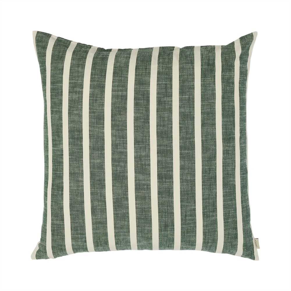 Housse de coussin verte en coton H0,5×78×78 cm