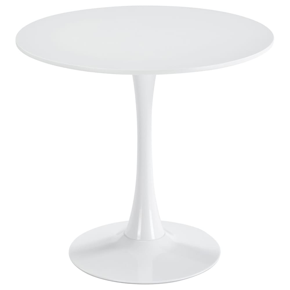 Table à manger ronde, blanc