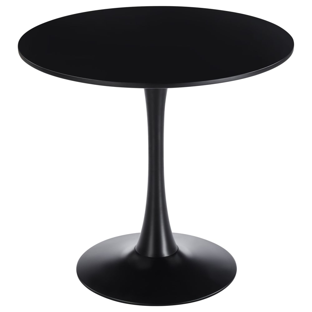 Table à manger ronde, noir