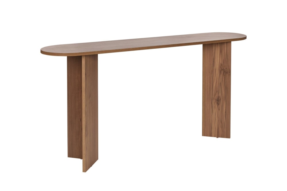 Console en bois marron clair 150 x 35 x 75 cm
