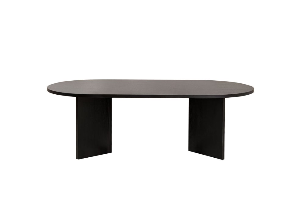 Table basse en bois noir 119 x 60 x 40 cm