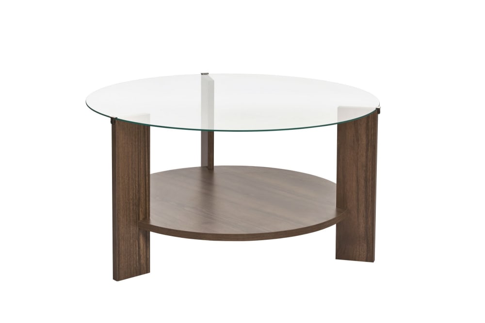 Table basse en bois marron foncé 75 x 75 x 40 cm