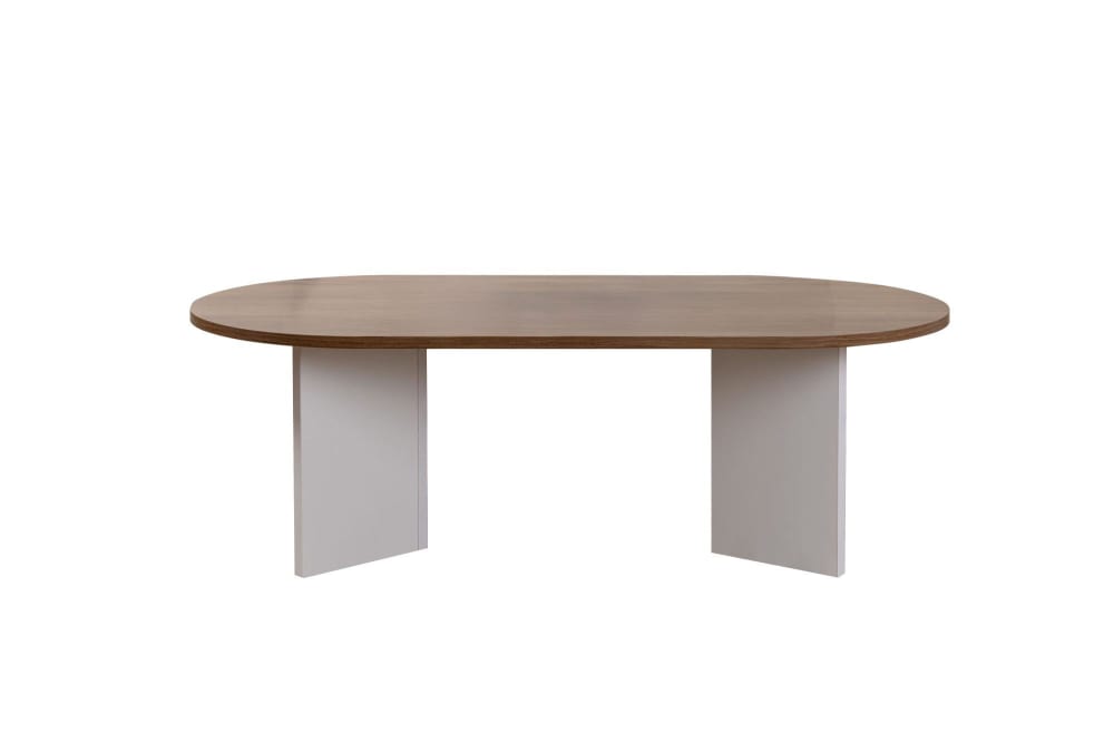 Table basse en bois marron blanc 119 x 60 x 40 cm