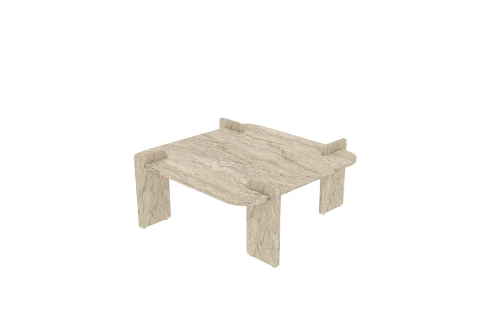 Table basse en bois beige