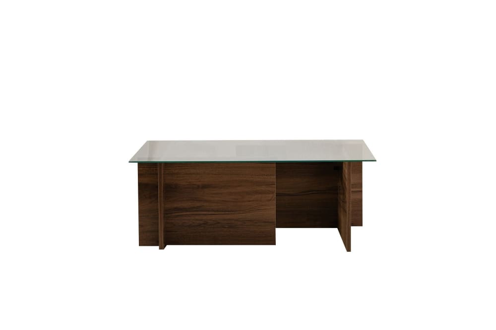 Table basse en bois marron 105 x 65 x 40 cm