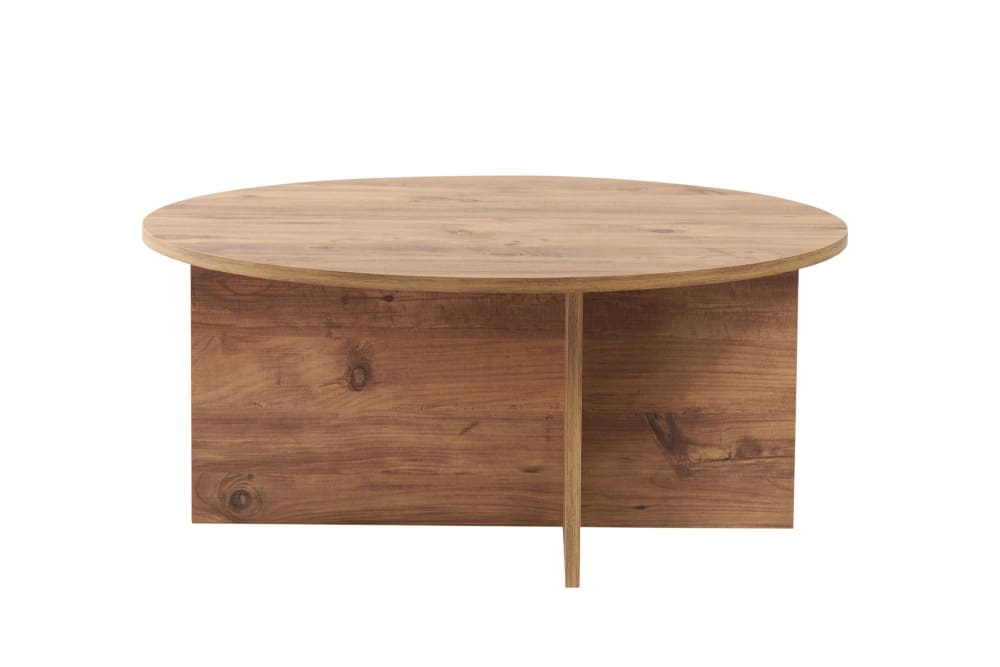 Table basse en bois pin atlantique 90 x 90 x 40 cm
