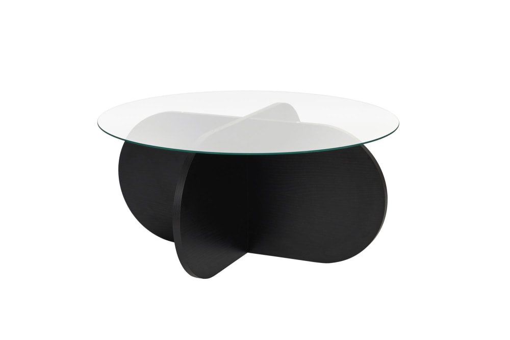 Table basse en bois noir