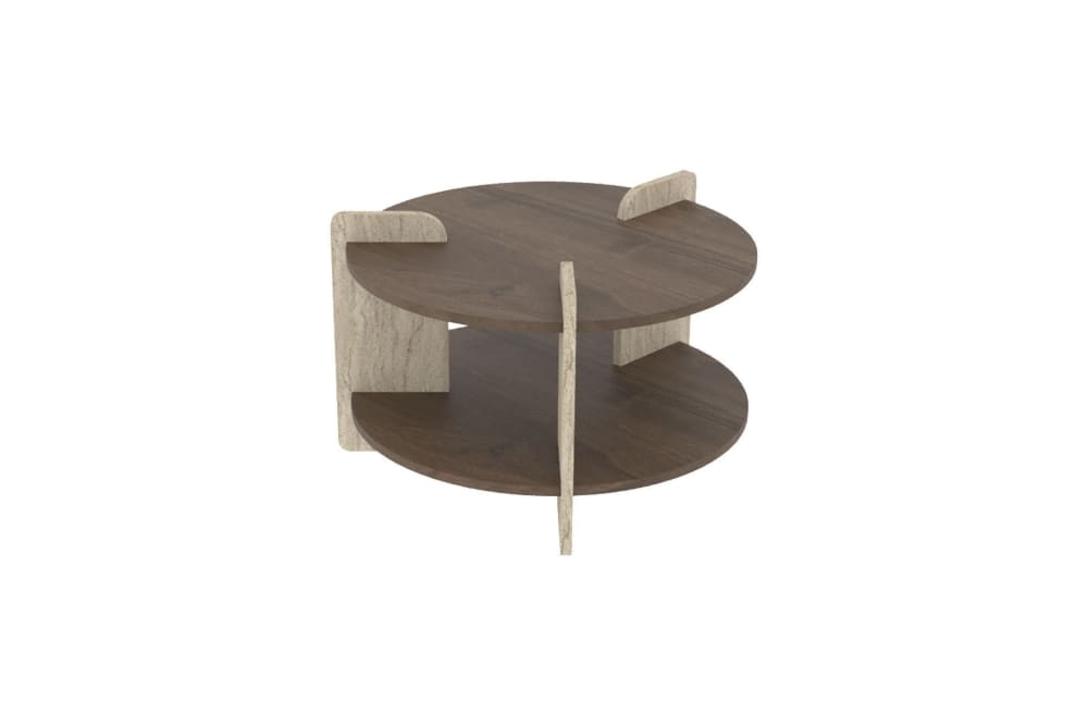 Table basse en bois marron 70 x 70 x 45 cm