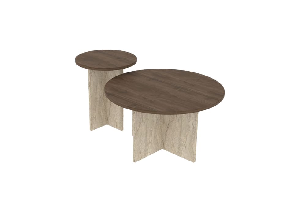Table basse en bois marron