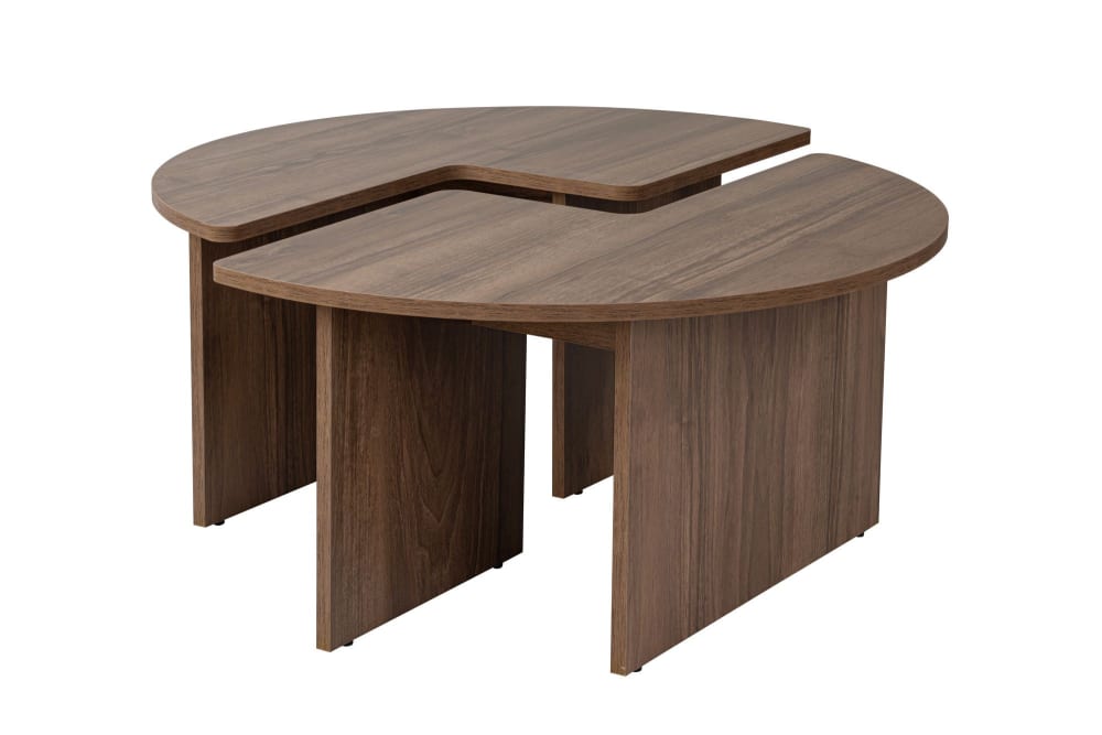 Table basse en bois beige 90 x 90 x 41 cm